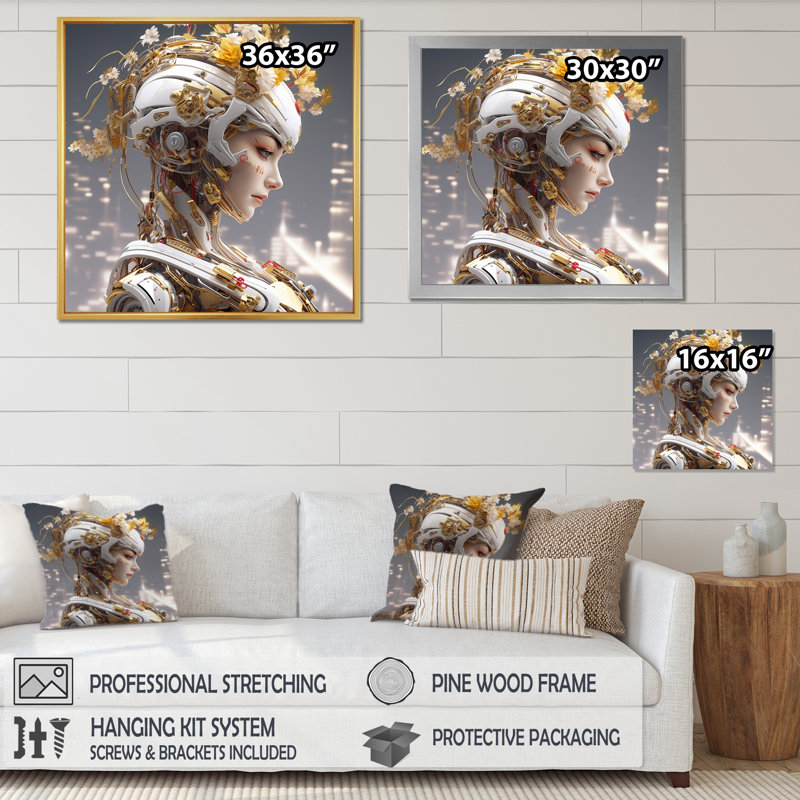 Sci-Fi - Warriors III, Toile tendue, H 24 po x l 24 po x P 1 po