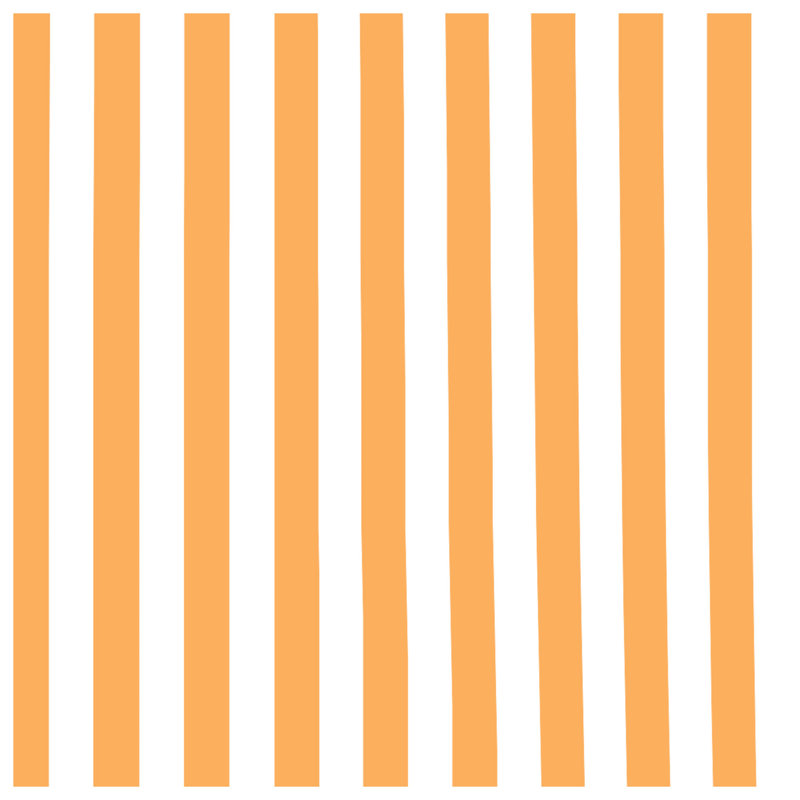Orange White Stripes Wall Tapestry - Stripes Wall Decor, H 104 po x 88 avec 4 œillets