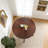 47.2" Solid Wood Round Dining Kitchen Table for 4-6 People-463709881
