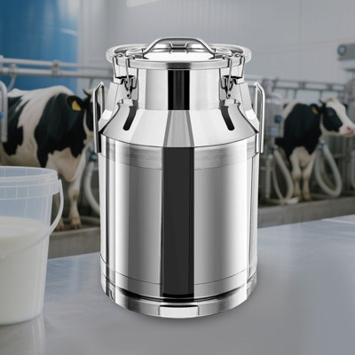 Contenant à lait 30 gallons en acier inoxydable 8 gallons