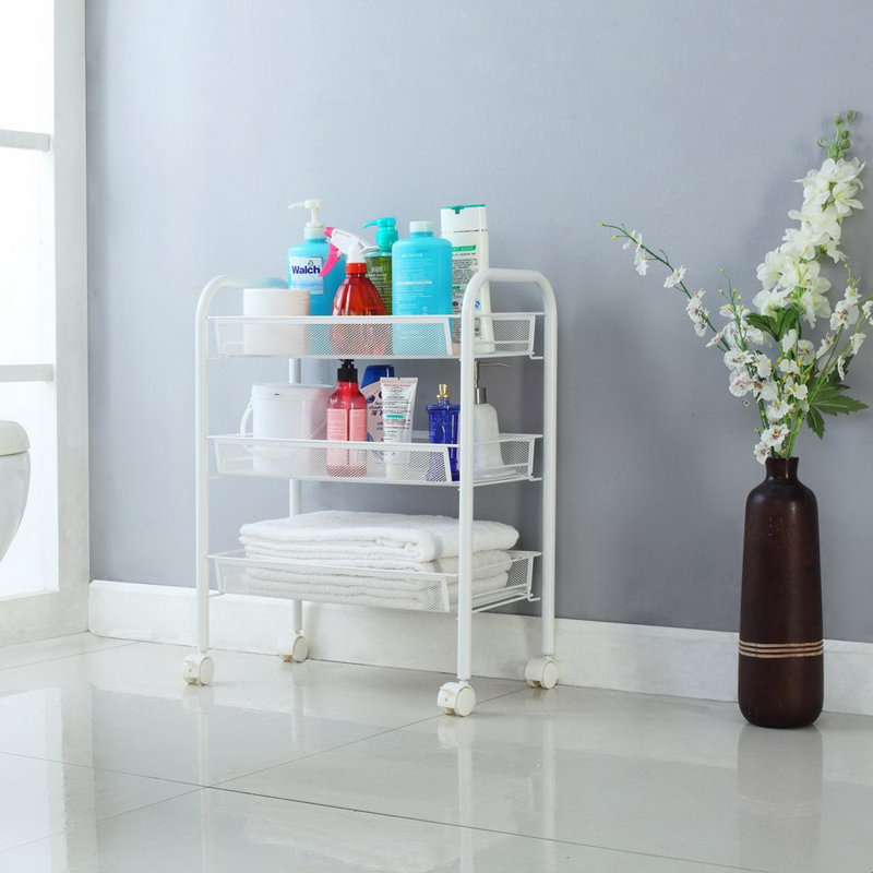 Chariot de rangement en filet exquis Honeycomb
