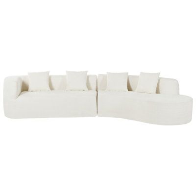 132" Modern Sectional Sofa With Curved Design