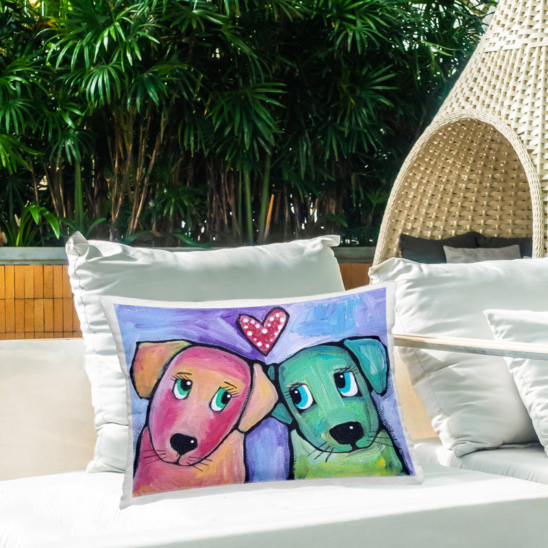 Coussin Bunny in Nature, imprimé par Nettie Price