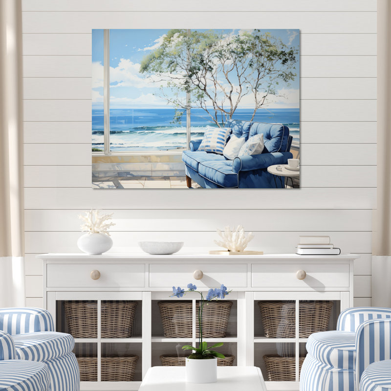 «Coastalwindows Windows To The II», reproduction sur toile encadrée, Toile tendue, H 24 po x l 32 po x P 1 po