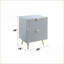 Table de chevet 2 tiroirs Gaines Grey