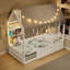 Lits de maison Montessori en bois peu encombrants, conception de plancher moderne pour enfants