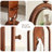 Oval Solid Wood Full Length Mirror