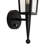 1 - Light 20.5'' High Seeded Glass Rectangle Black Outdoor Wall Lantern