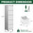 5 Drawers Metal Vertical File Cabinet With Lock On Wheels-24186369