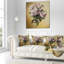 Rose rose avec feuilles aquarelle - coussin imprimé floral-29893449-29893453