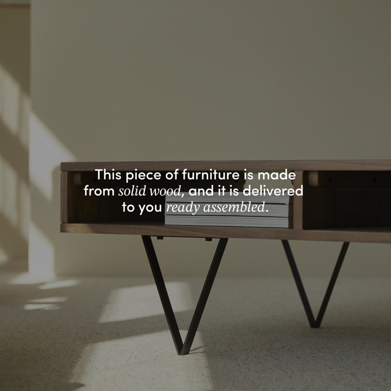 Metric Solid Wood Coffee Table
