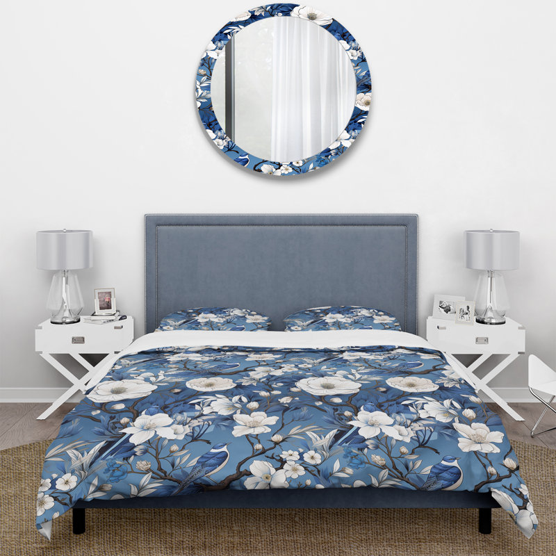 Ensemble de housse de couette Cobalt, Housse de couette simple + 1 taie décorative stan