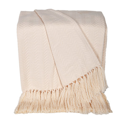 Creamy Dreamy Cotton Throw 50" x 60"