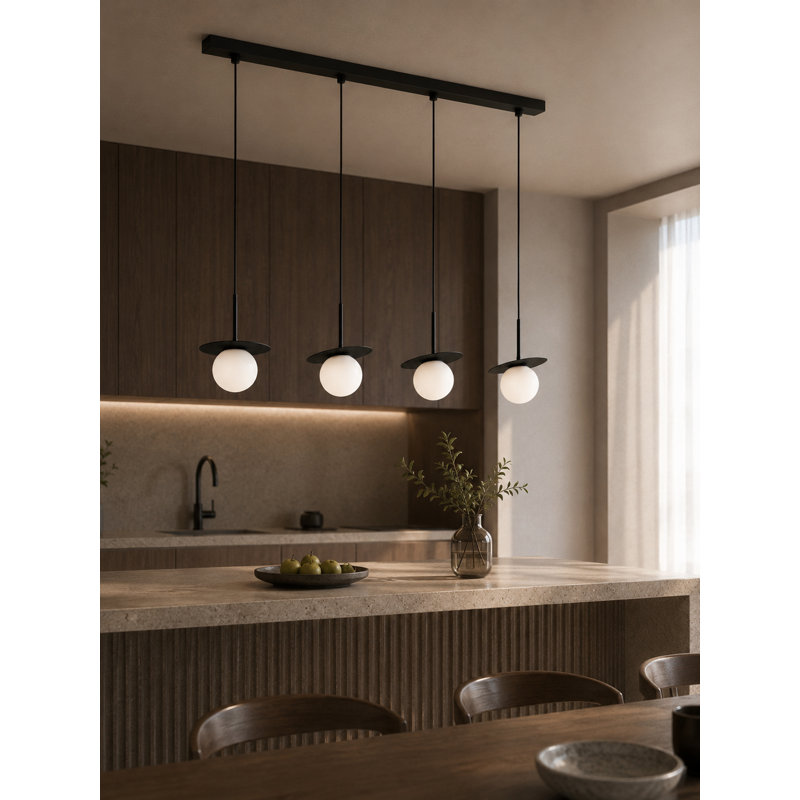 - Light Pendant, 120cm H x 95cm W, Black