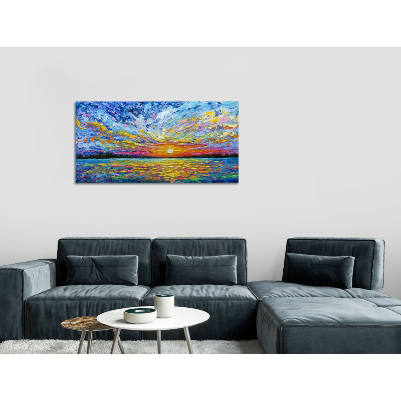Peinture à l'huile abstraite moderne