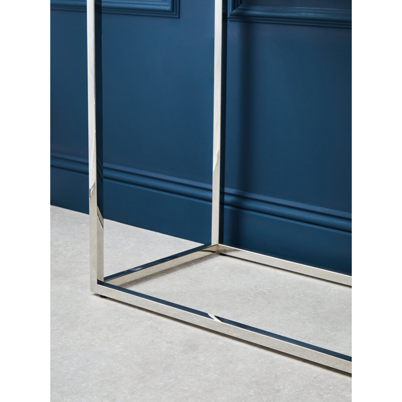120cm Glass Top Console Table