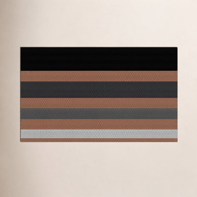 Neighburly Non-Slip Striped Doormat