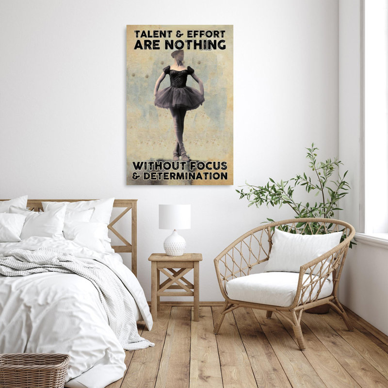 Lockmer Ballet Talent And Effort Are Rien 1, H 36 po x l 24 po x P 1,25 po