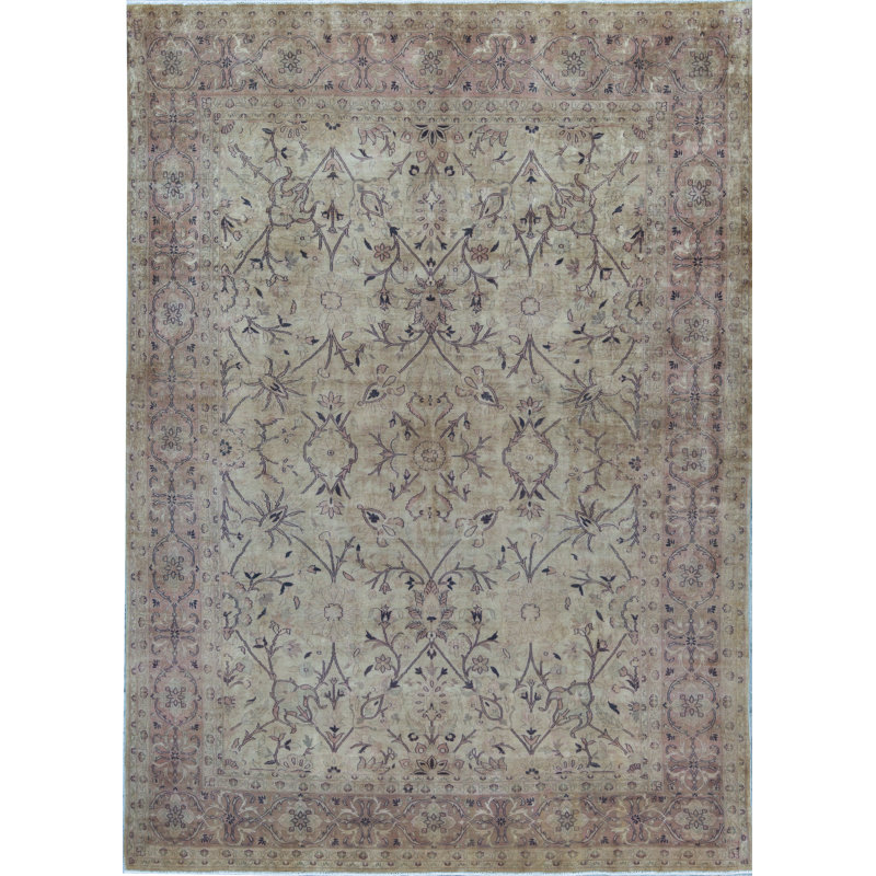 Hand-Knotted High-Quality Gold Area Rug
