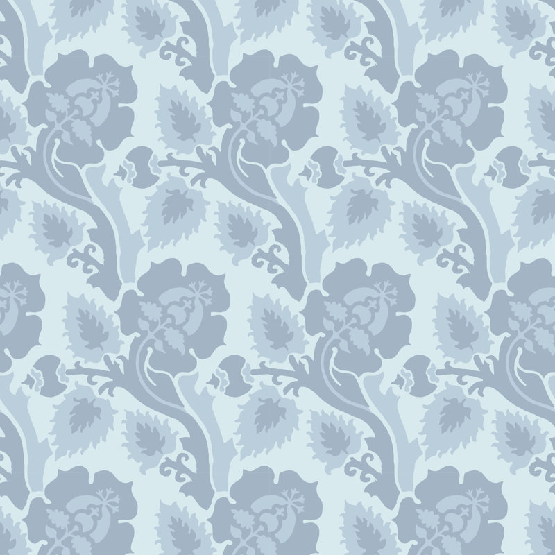 Papier peint botanique Paisley Briar - Dawn Fog