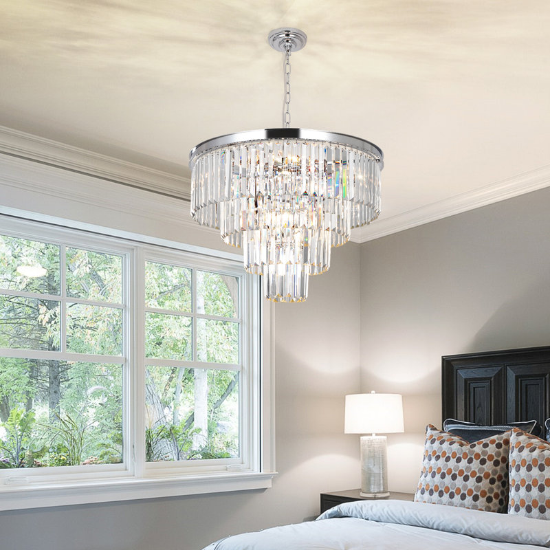 Chandelier, 45cm H 60cm W 60cm D, 4 Tiers