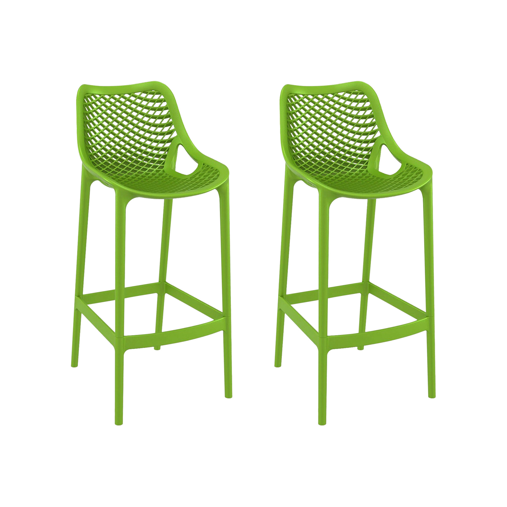 Farrah Patio Bar Stool, Tropical Green, 25.6"