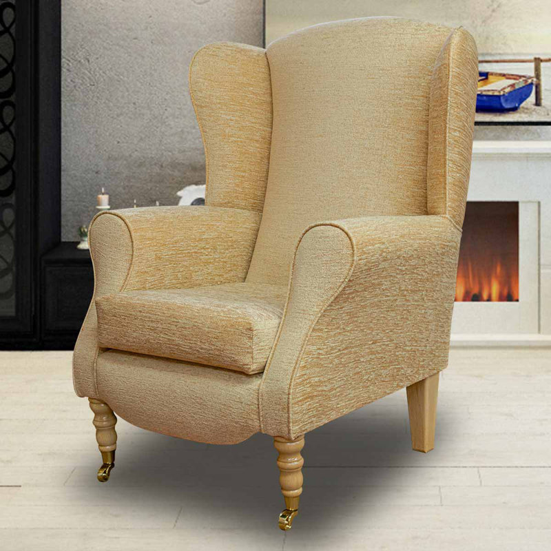 81cm Wide Tufted Wingback Chair