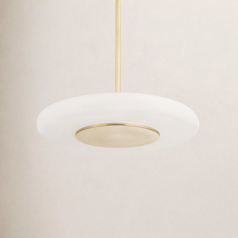 Blyford Pendant by PEMBROOKE & IVES, Aged Brass, 7.75" H x 20.75" W x 20.75" D