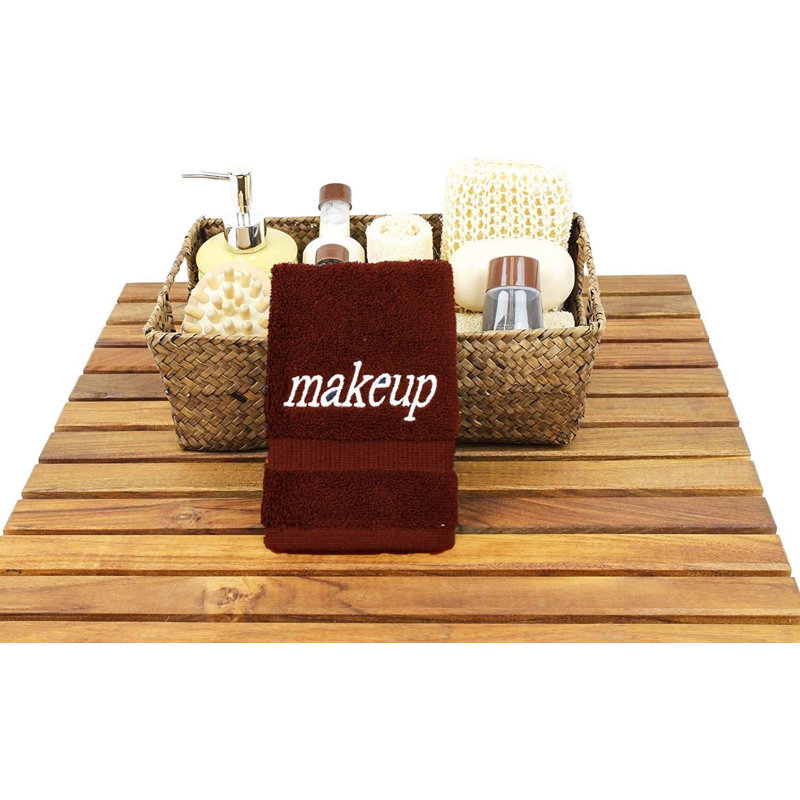 Ensemble de serviettes de toilette en coton 6 pièces 100% coton Jarboe Makeup Remover, Canneberge