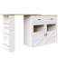 Kitchen Island With 2 Doors, 1 Drawer And Extendable Table-119723451