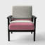 Fauteuil Hasibah - Geometricnapolitan I - Velours