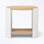 Table de bout avec tablettes de rangement à 2 couches