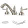 Widespread 2-handle Bathroom Faucet with Drain Assembly