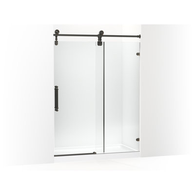 Artifacts 80-7/8 In. H Sliding Shower Door With 3/8 In.-Thick Glass