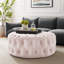 Grand repose-pieds rond en velours Performance-1470650297