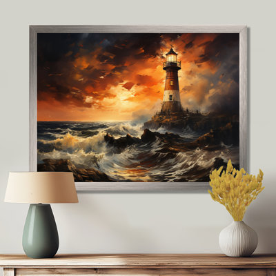 Denmark Lighthouse Glow - Denmark Wall Art