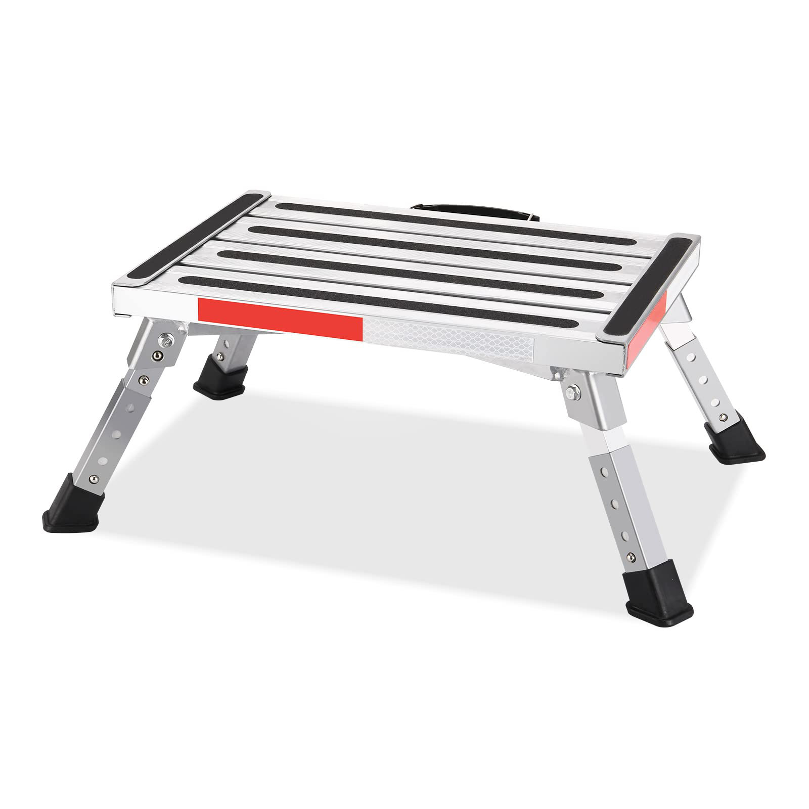Adjustable Rv Step Latitude Run® Safety RV Steps, Height Adjustable Folding Platform Step ...