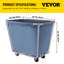 Tissu / chariot en acier inoxydable avec roulettes