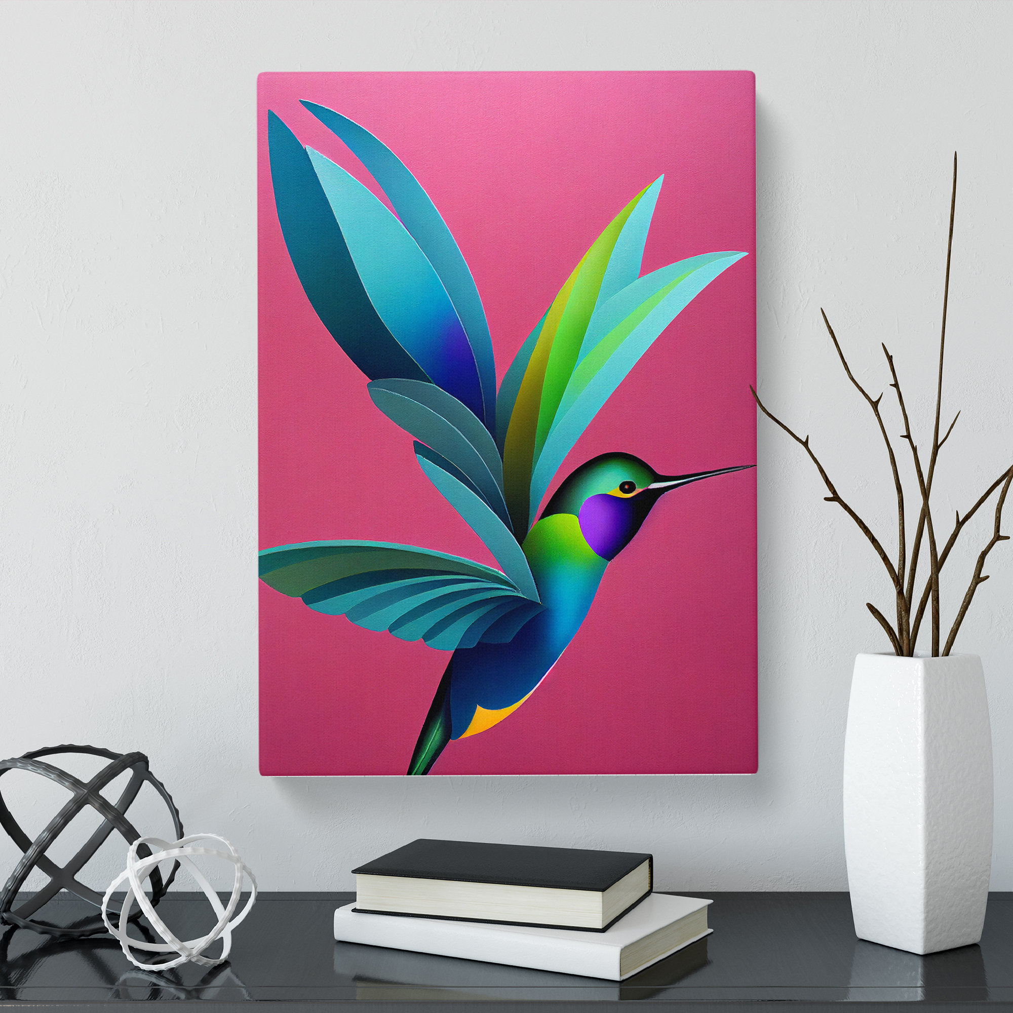 Marlow Home Co. Hirsh Hummingbird Modern Vol.2 - Wrapped Canvas Graphic ...