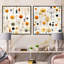 Hennen - Ensemble de 2 collages de formes carrées abstraites-101859066-101859077