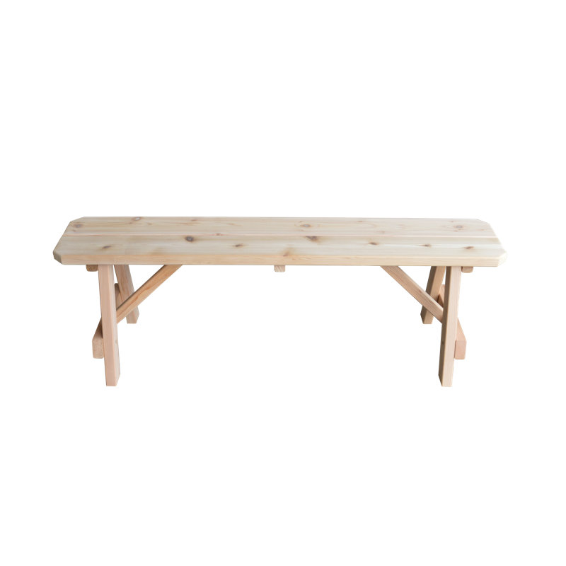 Banc en bois Guernsey, H 17 po x l 55 po x P 11 po, Inachevé