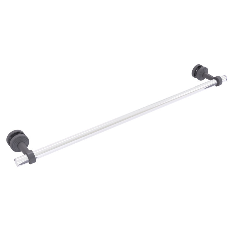 Barre à serviettes 34" pour porte de douche en verre Pacific Beach, Gris mat
