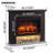 Galgano 39.42'' W Electric Fireplace with 4500 BTU