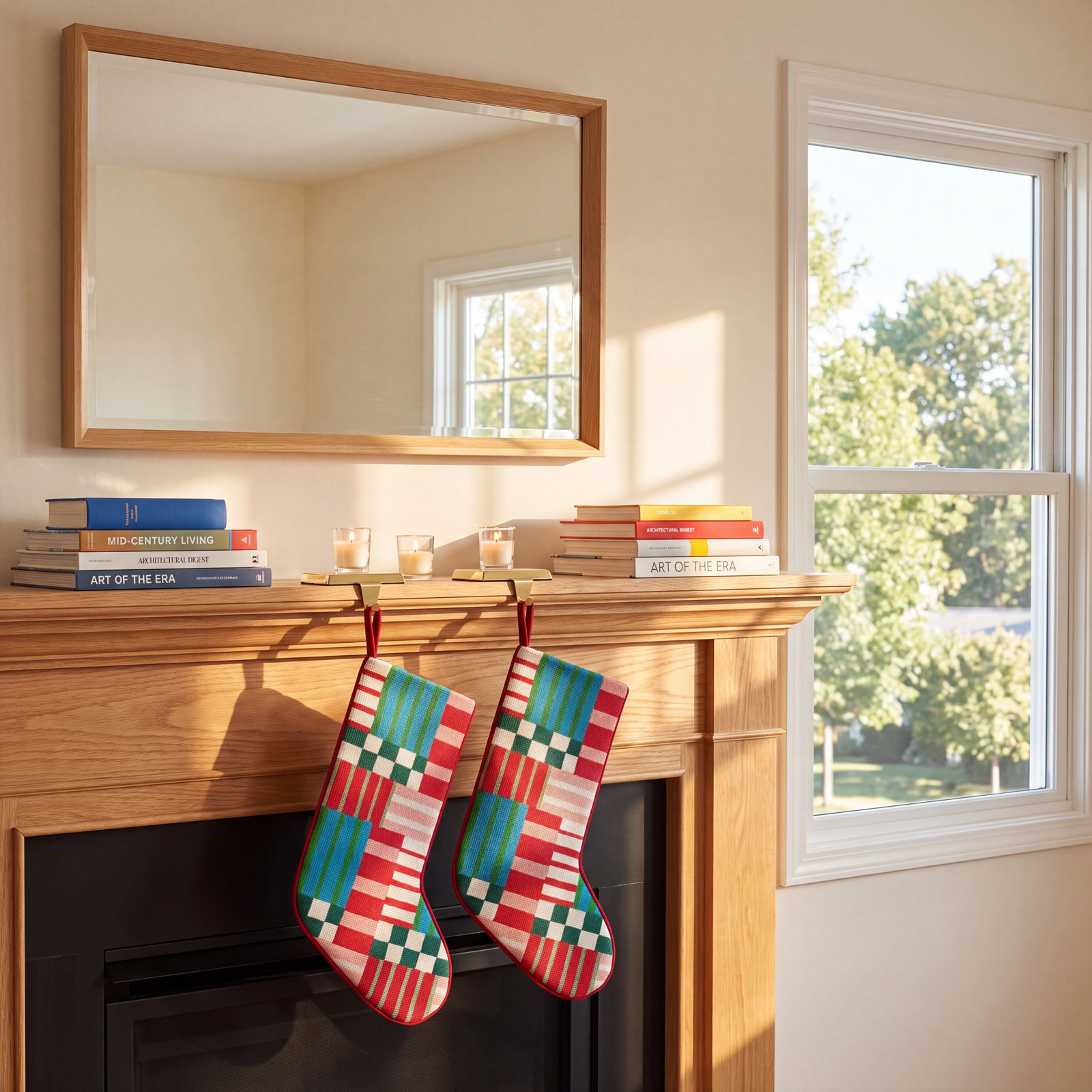 Abstract Needlepoint Stockings Needlepoint Stocking