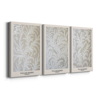 WM MORRIS Series DCCLXVII  -Custom Wrapped Gallery Canvas - 3 Pieces
