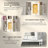 4-Tier Steel Rotating Bookshelf with 360° Wheels, Large Size Book Rack-1128766550