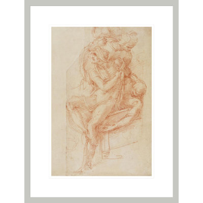 Étude de Lazare et deux figurines par Michel-Ange Buonarroti