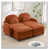 Orange + 2 sièges + 2 repose-pieds