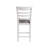 Fulkerson Ladder Back Counter Chair in White/Brown