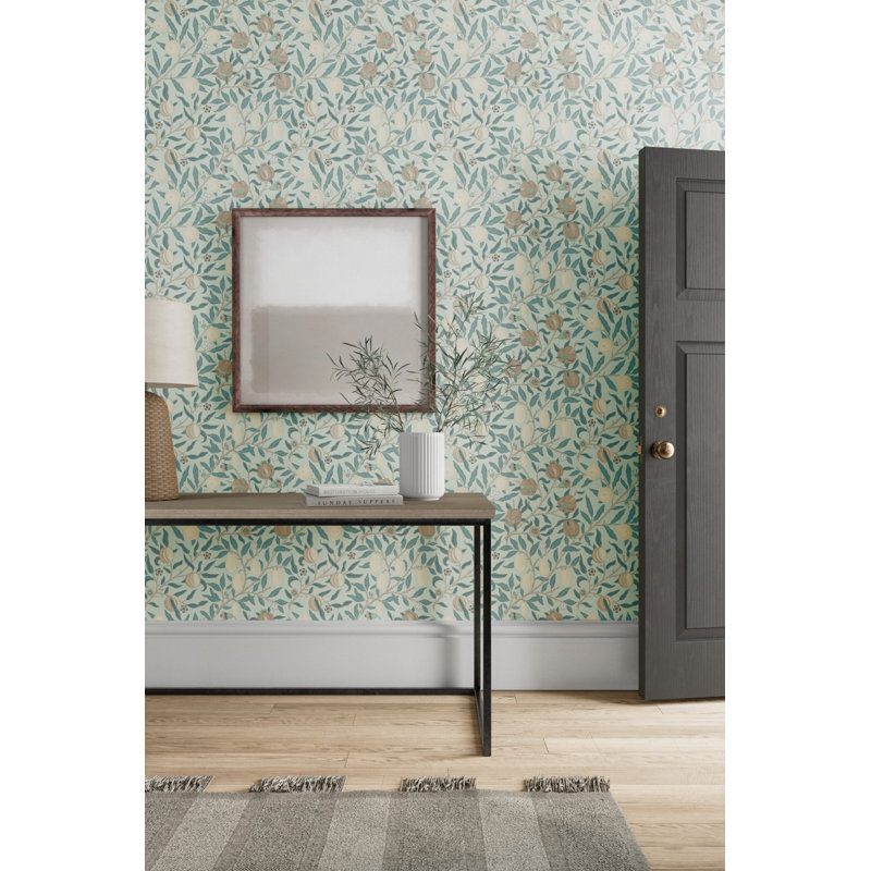 Fruit Wallpaper, Slate/Vellum